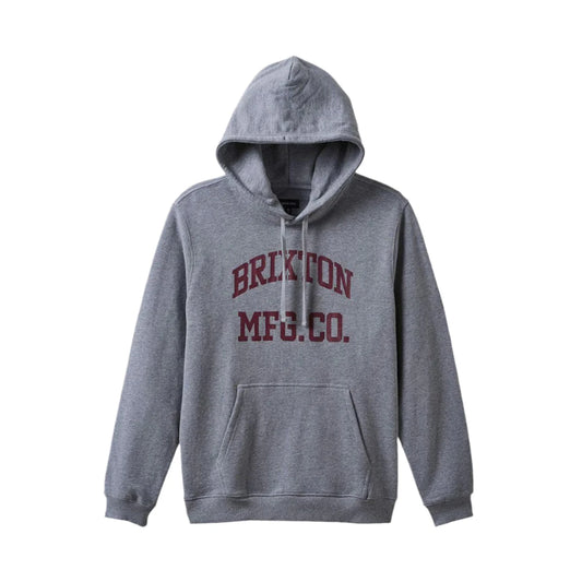 Brixton Varsity Broken in Hoodie Heather Grey