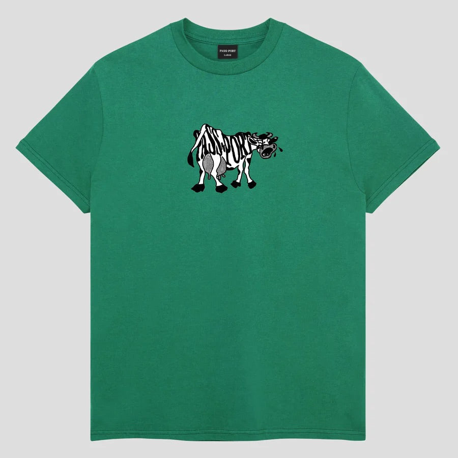 Pass~Port Crying Cow Tee Kelly Green
