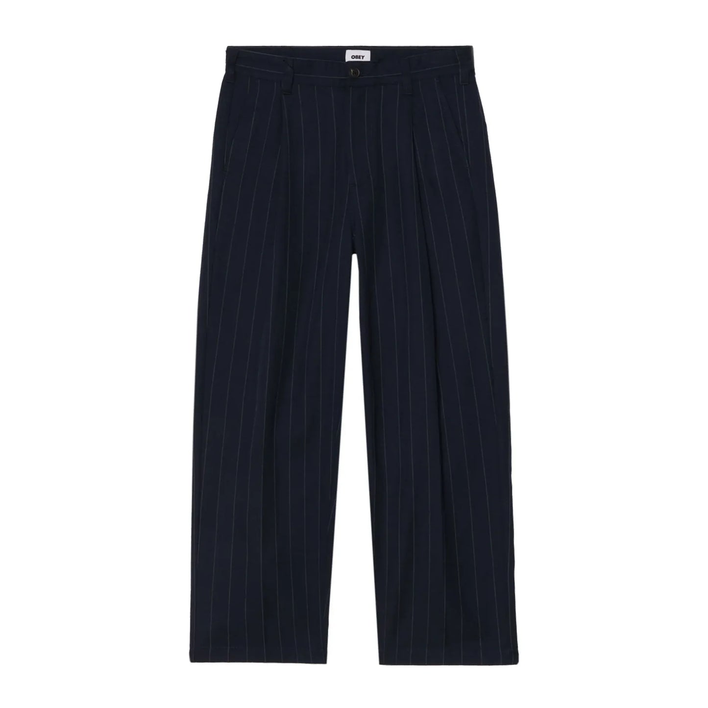 Obey Dean stripe pleated pant