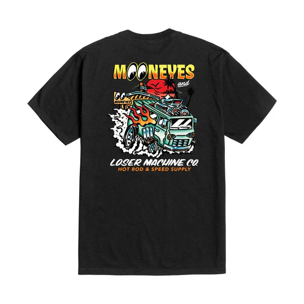 LMC X Mooneyes Econo Hauling Tee Black