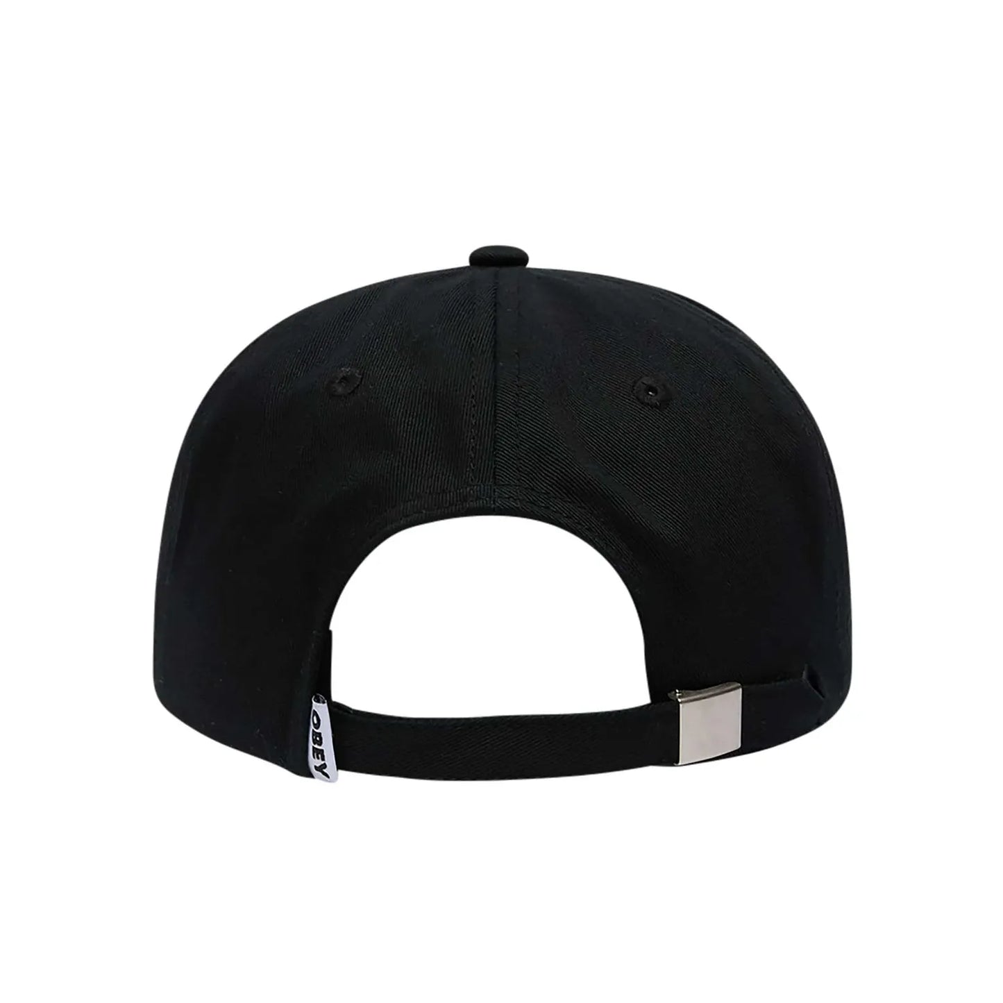 Obey Collegiate 6 Panel Strapback Black