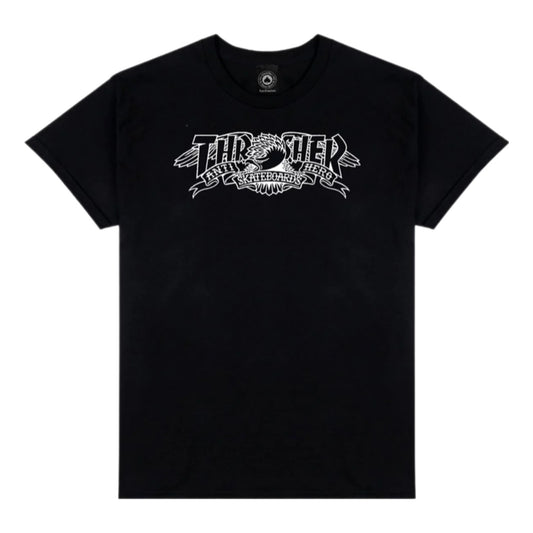 Thrasher Mag Banner Tee Black