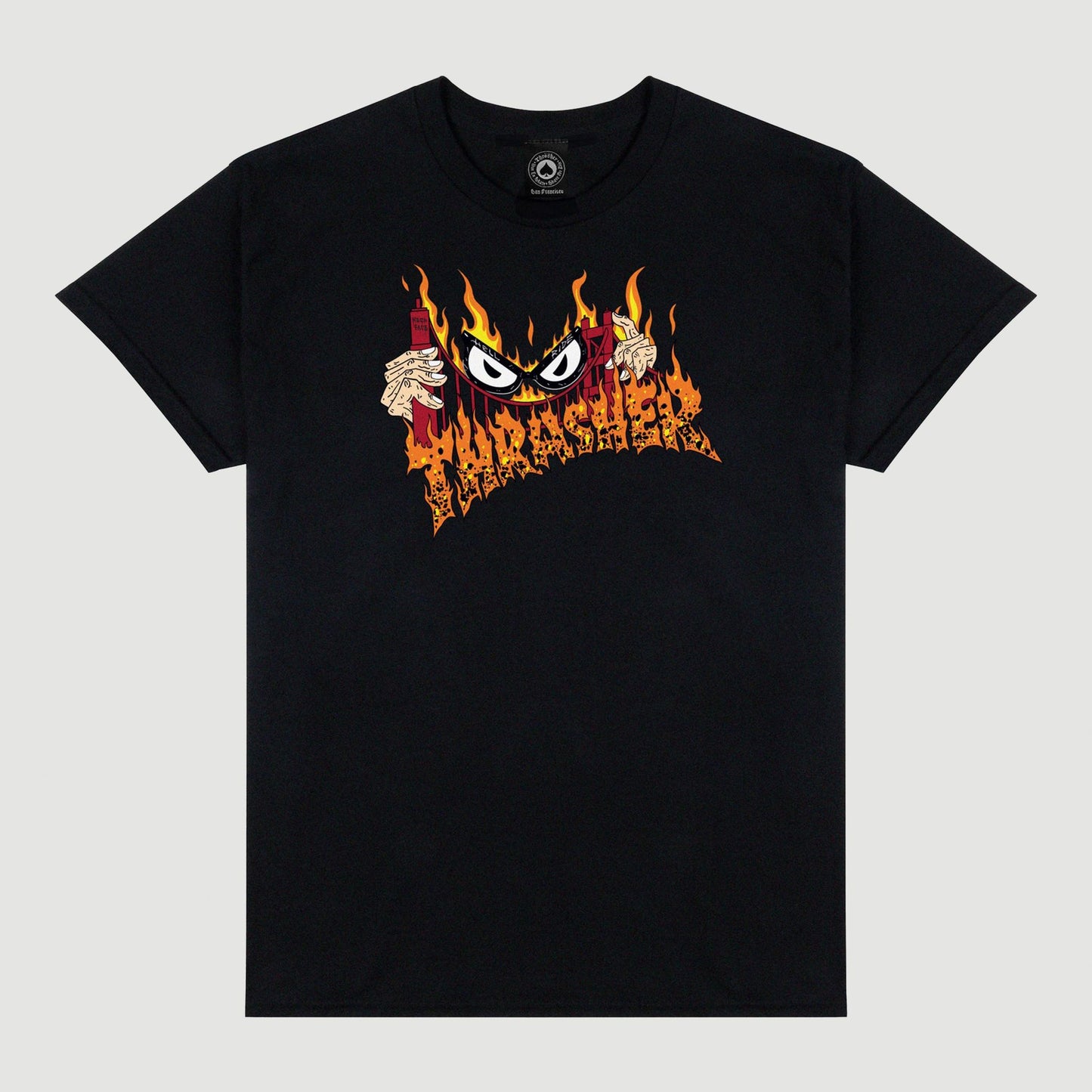 Thrasher Sucka Free by Neckface T-Shirt Black