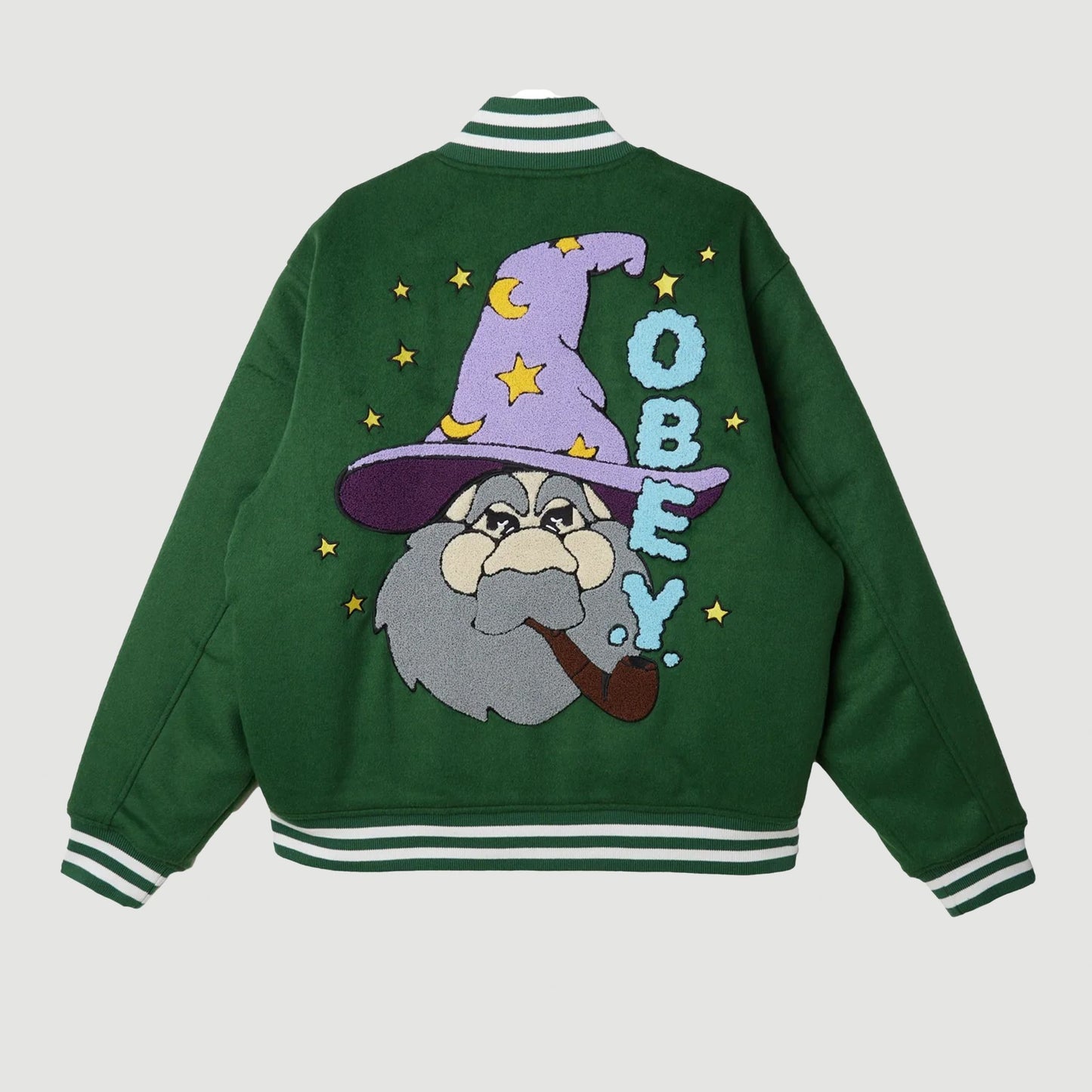 Obey Wizard Varsity Jacket Eden