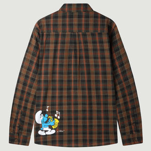 Butter Goods / Smurfs Harmony Plaid L/S Button Up