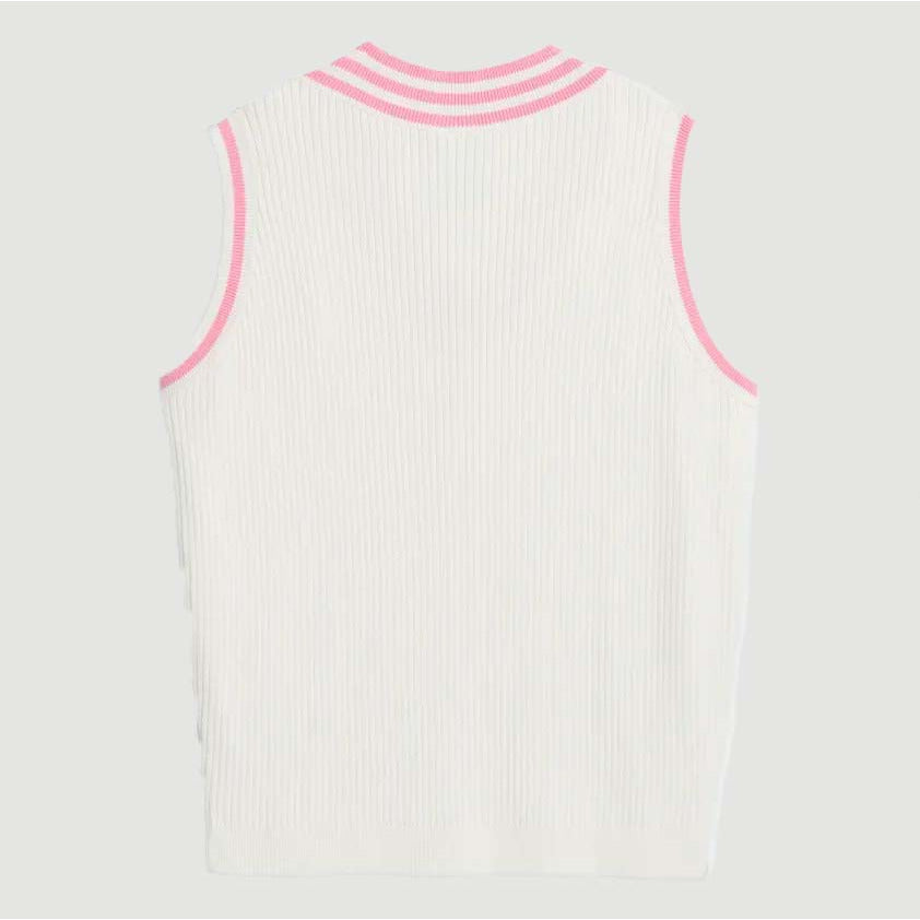 Adidas Maxallure Sweater Vest Chalk White/Bliss Pink
