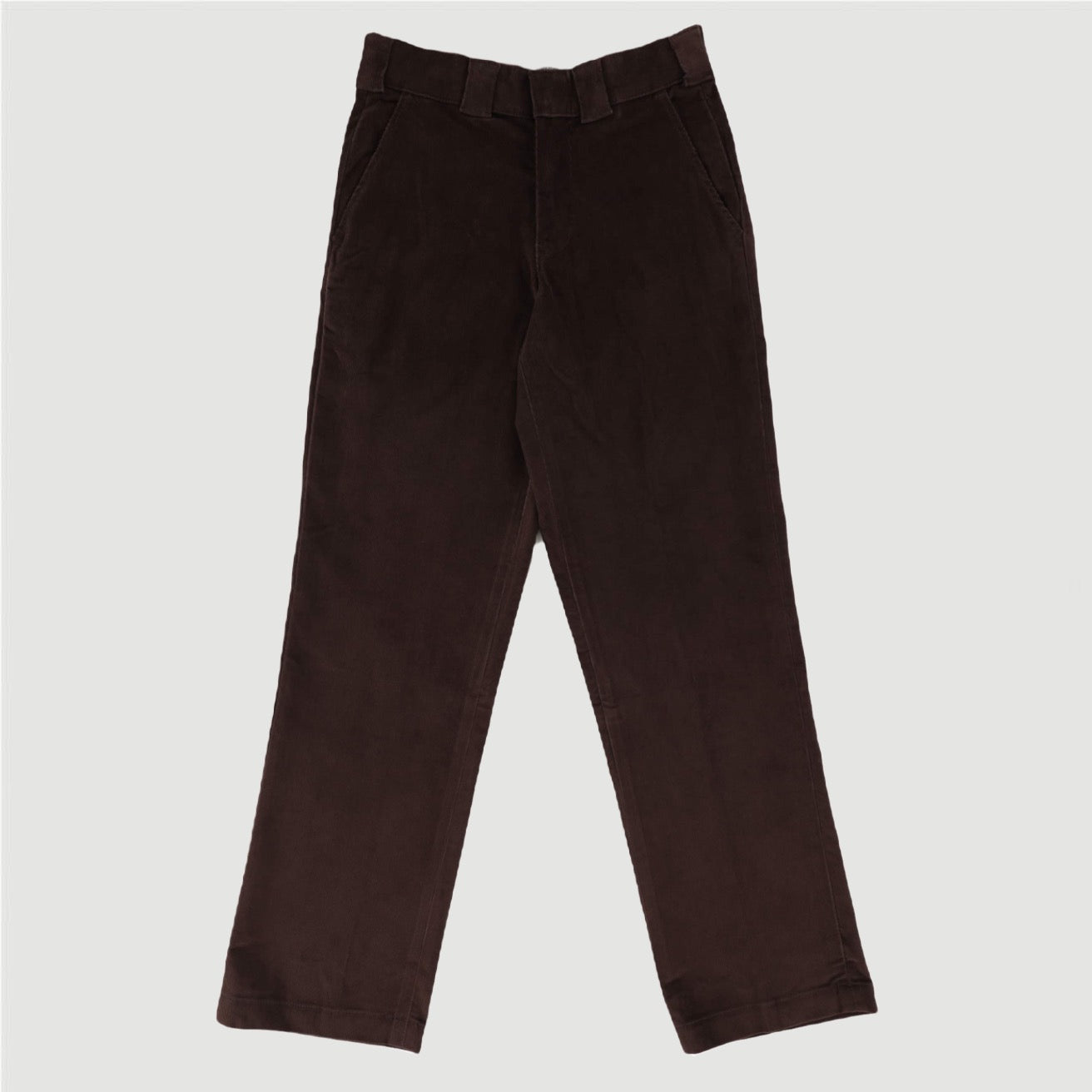 Dickies Regular Fit Flat Front Corduroy Pants Chocolate Brown