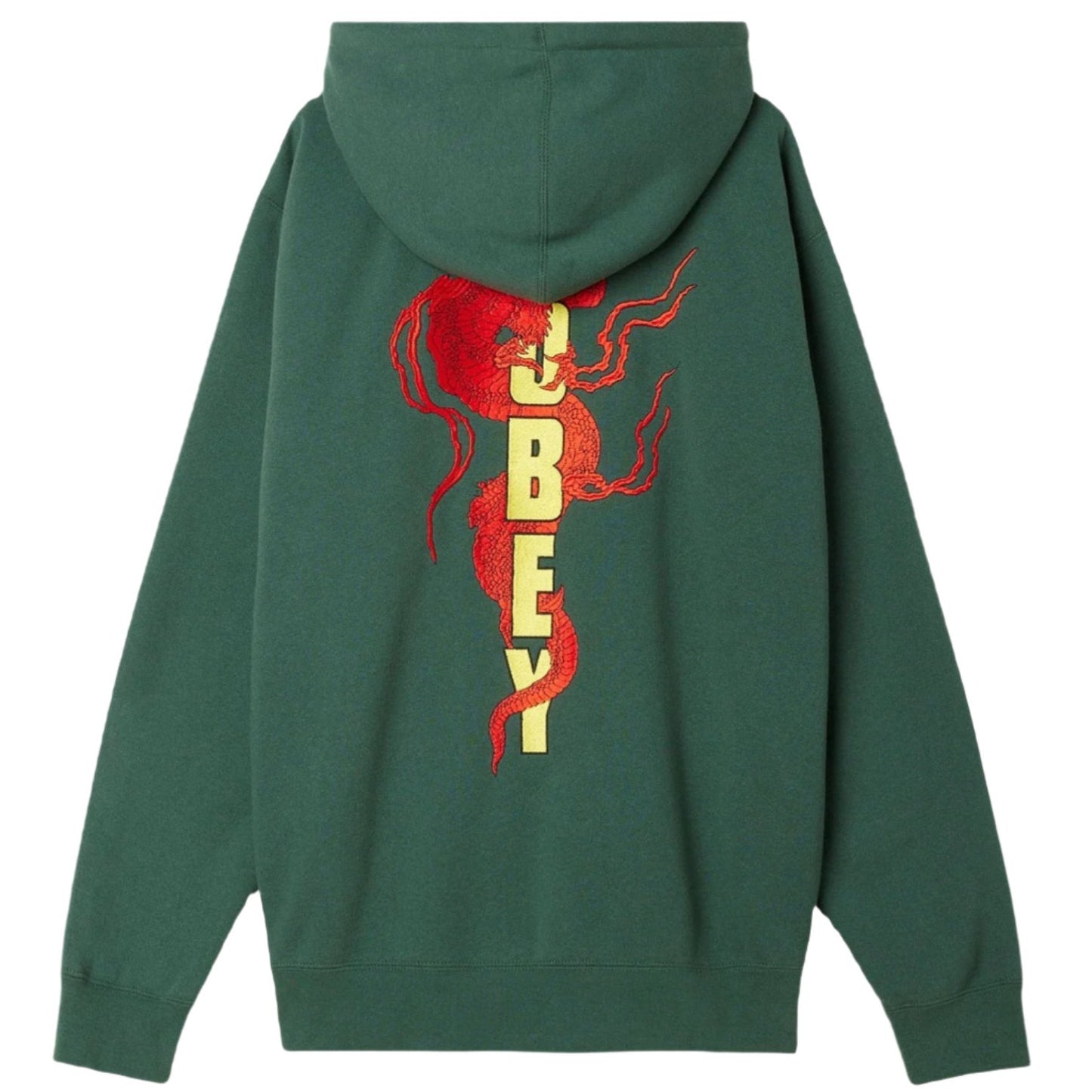 Obey Dragon Zip Hood Dark Cedar