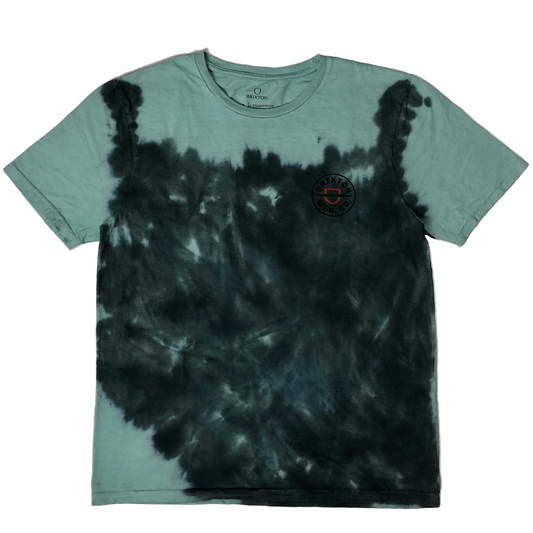 Brixton Crest II S/S Teal/ Black Cloud Wash